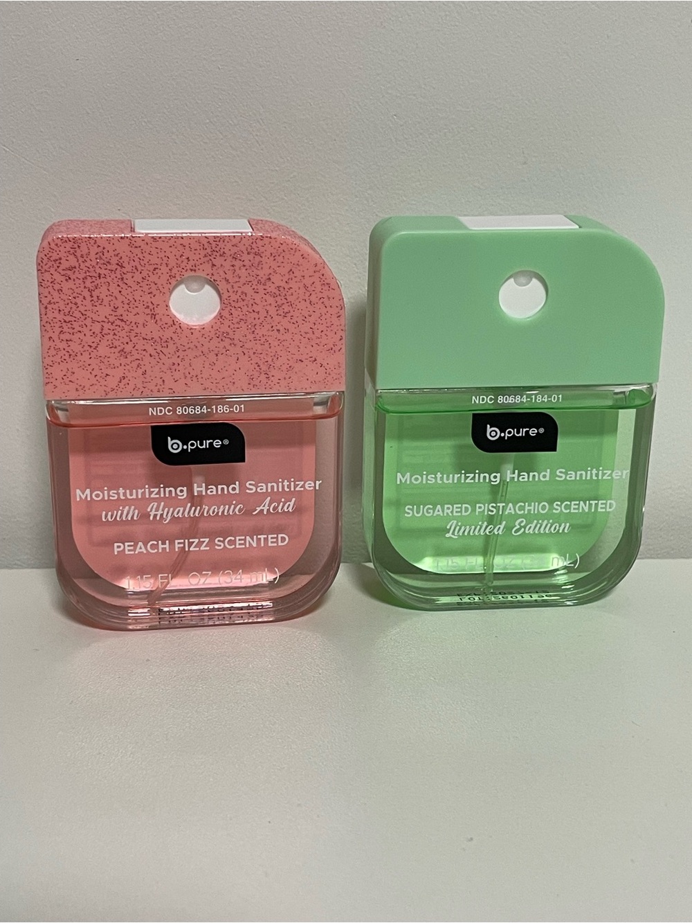 b.pure Moisturizing Hand Sanitizer - Peach Fizz Pink